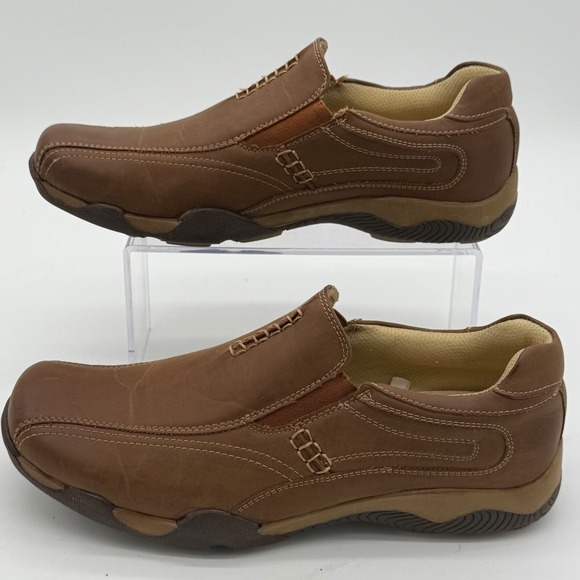 Sport Stags Alloy Loafers Slip On Casual Comfort Brown...